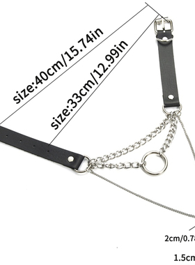 Egirl Choker Collar Lock Gothic Necklace Punk Goth Jewelry