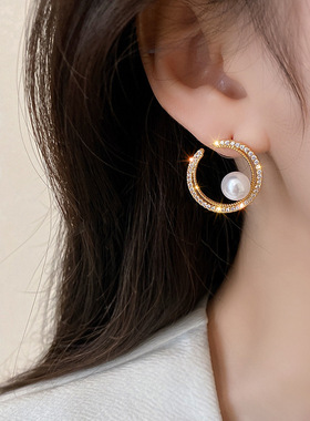 Fashion Trend Unique Design Elegant Delicate Zircon Half