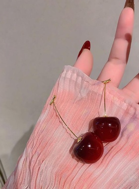 Accessories for Women Red Cherry Earrings for Women Fruit