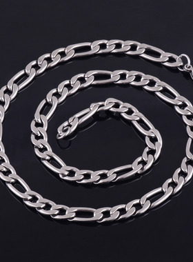 Men's Stainless Steel Figaro Chain High Quality Link