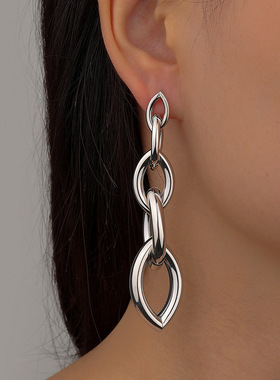 Women Tassels Chain Earring Unusual Earrings Fashion Drop