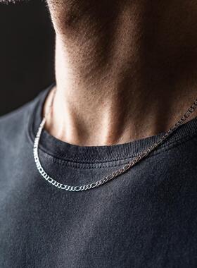 Fashion New Figaro Chain Necklace Men 3mm Stainless Steel