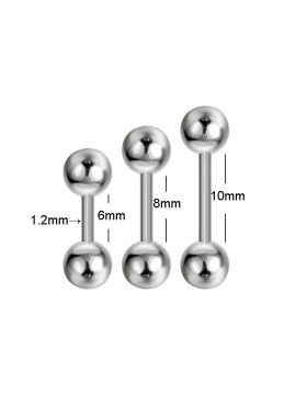 2/5/10Pcs Medical Stainless Steel Labret, Lip Piercing