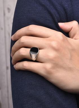 2025Jiayiqi Men's Ring Punk Rock 316L Stainless Steel Signet