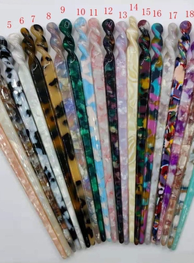 Vintage Chinese Style Hair Sticks Acetate Resin Chopstick