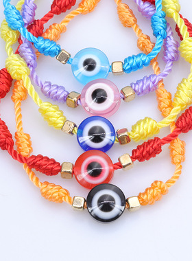 Fashion Colorful Devil Evil Eye Bracelet For Women Crystal