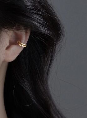 1Pc Ear Cuff Earrings Non-Piercing Double Layer Cuff Ear