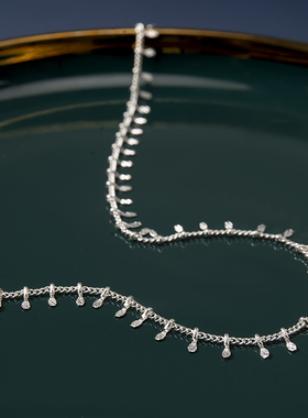 Fashion Gold Color Tassel Pendant Chain Necklace For Women