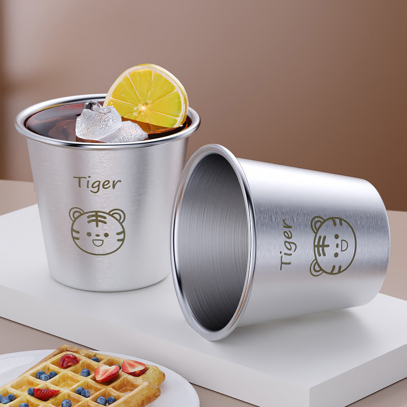304不锈钢杯子儿童家用喝水杯防摔幼儿园口杯卡通牛奶茶杯漱口杯,淘宝优惠券,粉丝福利购,淘宝优惠卷