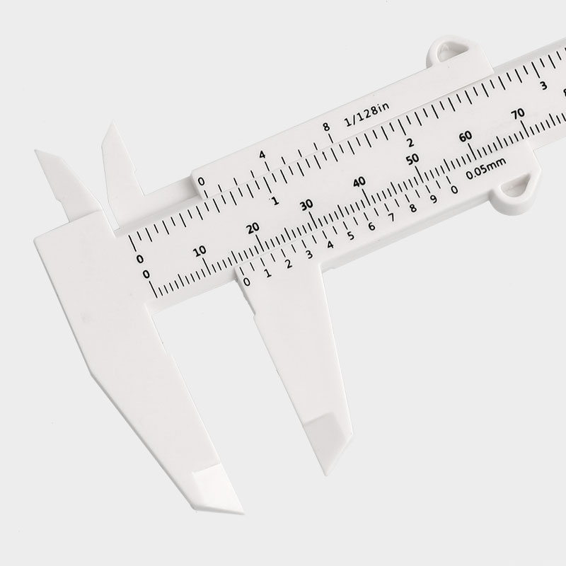 文玩工具塑料游标卡尺 高精度迷你小卡尺家用深度测量工具150mm - 图0