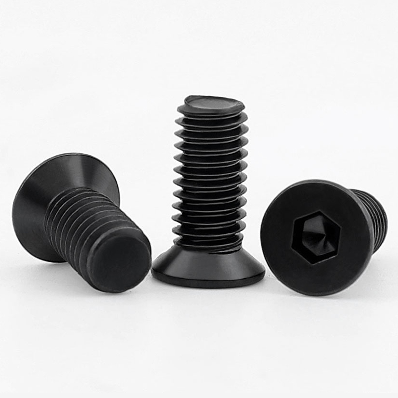 10.9级黑色小沉头内六角螺丝小平头螺钉小头小帽薄沉头M2M3M4M5GH - 图0