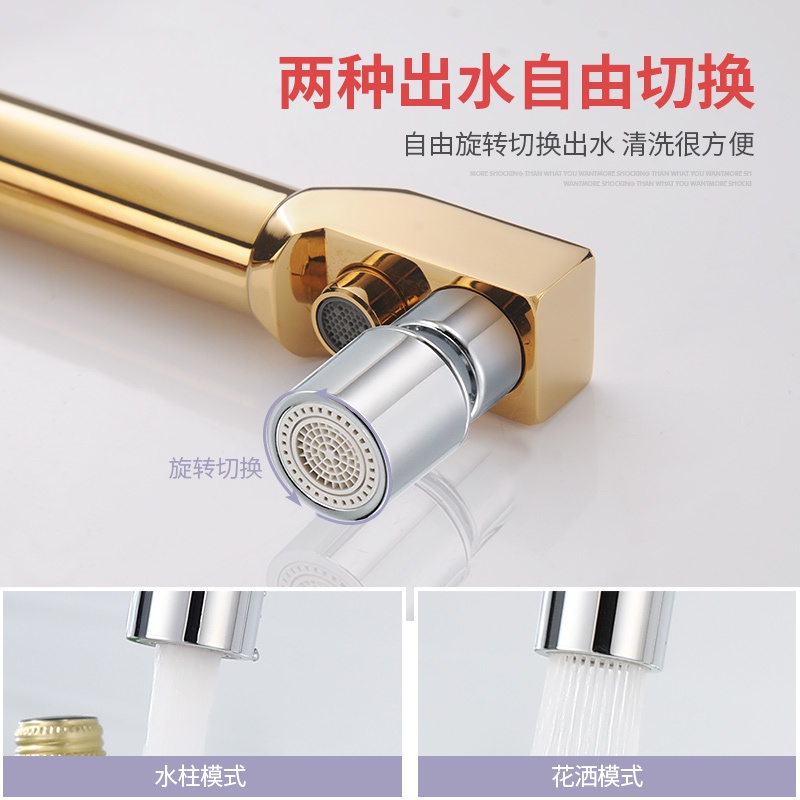 速发Copper Tri-use faucet three-in-one kitchen vegetable bas-图1