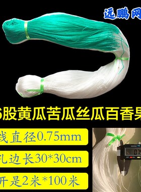 植物爬藤网攀爬网撑果网豆角吊瓜丝瓜苦瓜黄瓜架百香果沃柑网