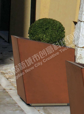 组合花箱 简约户外长方形花槽室外房地产售楼部花坛露天花盆