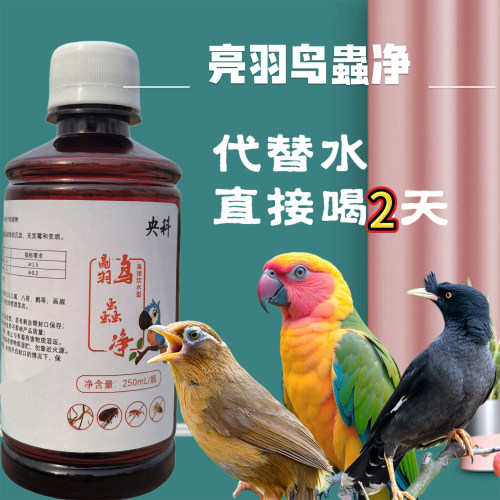 玄凤鹦鹉体外亮羽鸟蟲净喷雾羽毛掉毛鸟用亮羽鸟蟲净 - 图3
