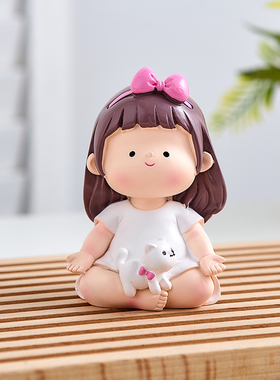 快速发货可e爱卡通创意女孩摆件办公室好物工位解控制情绪神器电