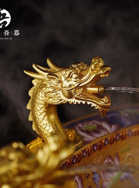 快速发货浴佛盆九l龙喷水 浴佛太子佛浴佛用品莲花盆玉佛盆九龙吐