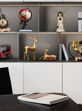 快速发货办c公室柜子高级家居工艺品客厅电视柜轻奢酒柜装饰品装