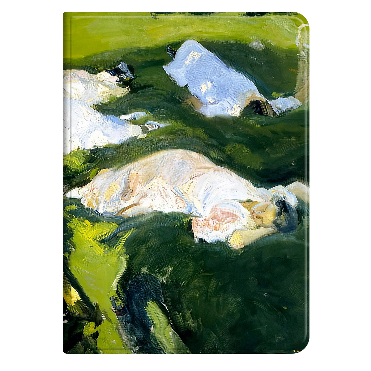 美术生油画复古绿色适用于ipad11寸2020PRO书本保护套艺术生定制 - 图3