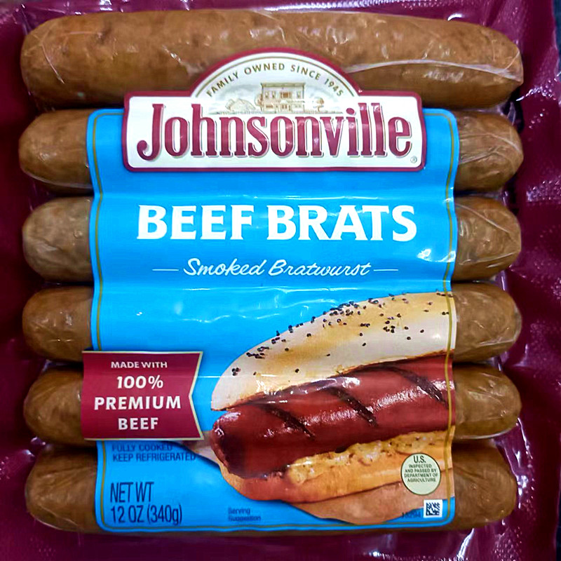 美国遵逊牌奶酪味即食香肠多种口味Johnsonville CHEDDAR SAUSAGE-图2