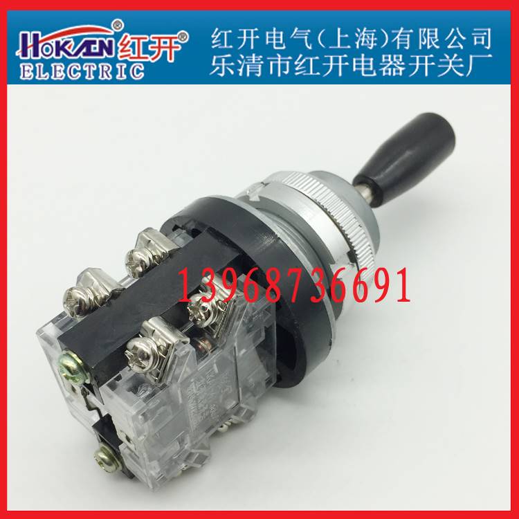 HKA1-42乐清市红开电器十字主令开关HKA1-41四向自锁保持30mm - 图1