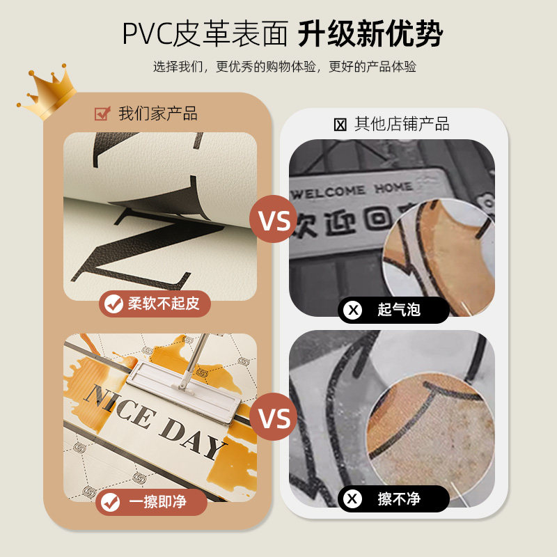 高级感入户门地垫2026新款免洗pvc门垫防滑耐脏地毯门口进门脚垫,淘宝优惠券,粉丝福利购,淘宝优惠卷