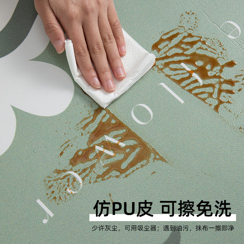 小清新厨房地垫防滑防油可擦免洗家用厨房地毯防脏防水pvc脚垫子,淘宝优惠券,粉丝福利购,淘宝优惠卷