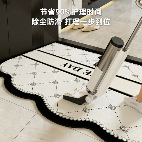 高级入户门地垫2026新款pvc可擦免洗玄关地毯进门口脚垫耐脏裁剪 - 图1
