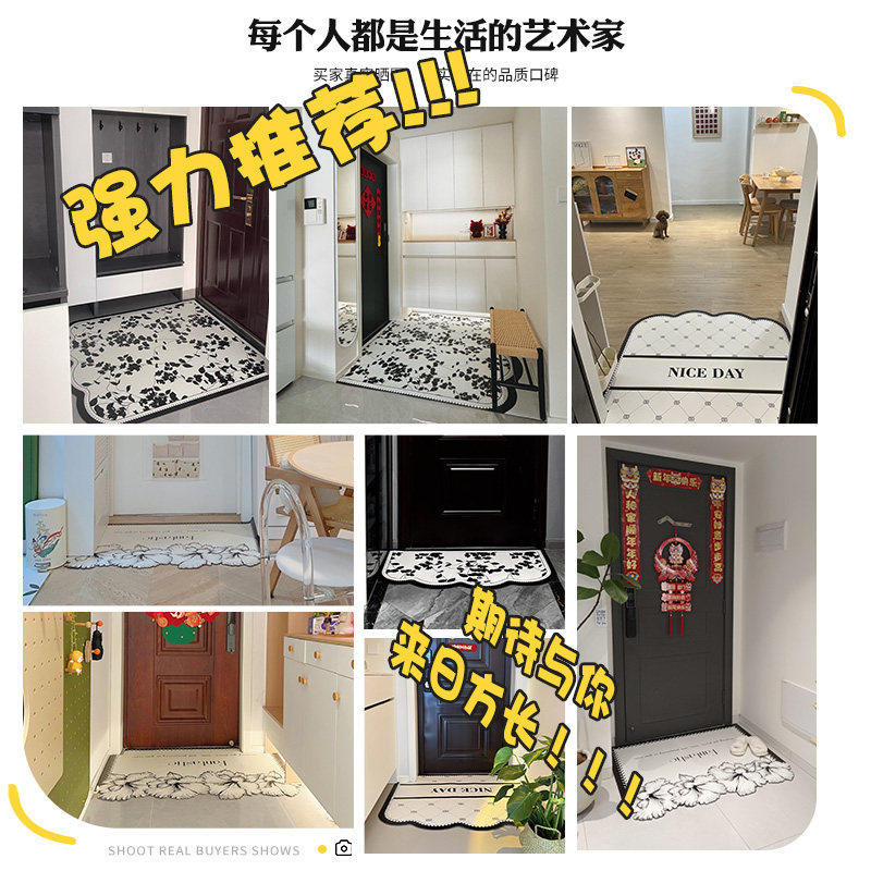 高级入户门地垫2026新款pvc可擦免洗玄关地毯进门口脚垫耐脏裁剪,淘宝优惠券,粉丝福利购,淘宝优惠卷