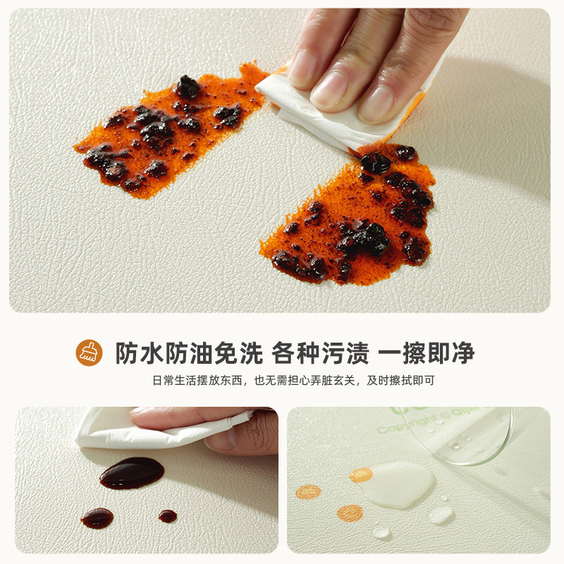 皮革玄关餐边柜垫电视柜鞋柜桌台面保护垫子防水防油免洗茶几桌布,淘宝优惠券,粉丝福利购,淘宝优惠卷