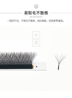 纳米纤维浓密五叶草假睫毛