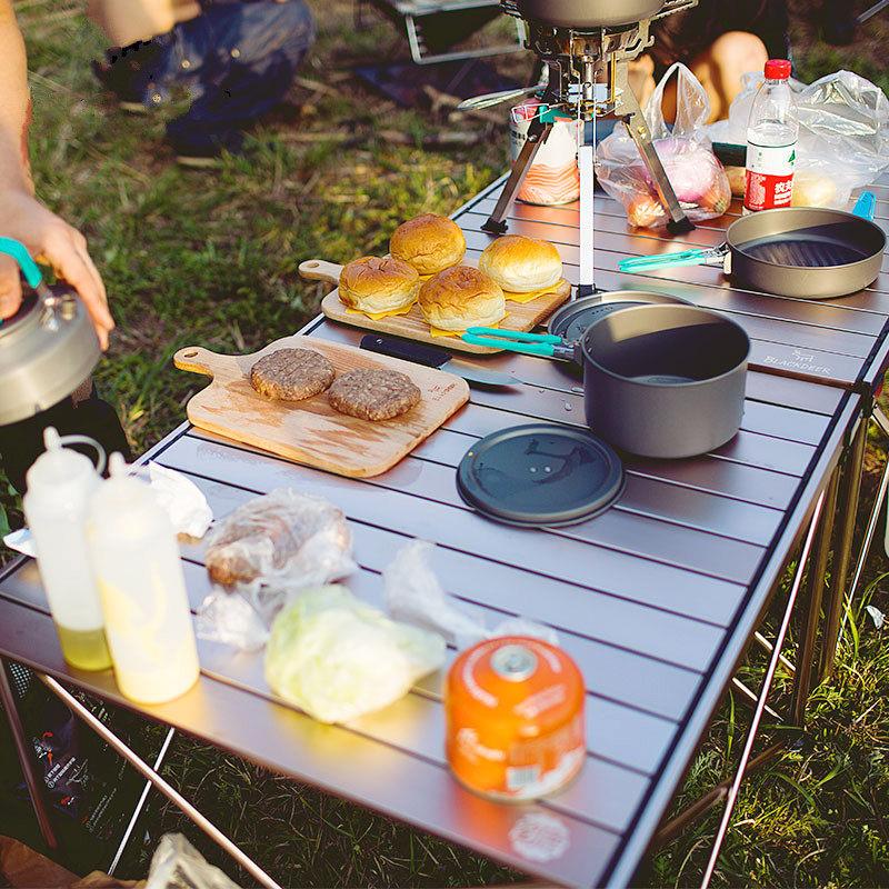 户外便携式折叠桌子露营蛋桌家用自驾游铝合金烧烤野餐桌 桌子 宅 - 图3