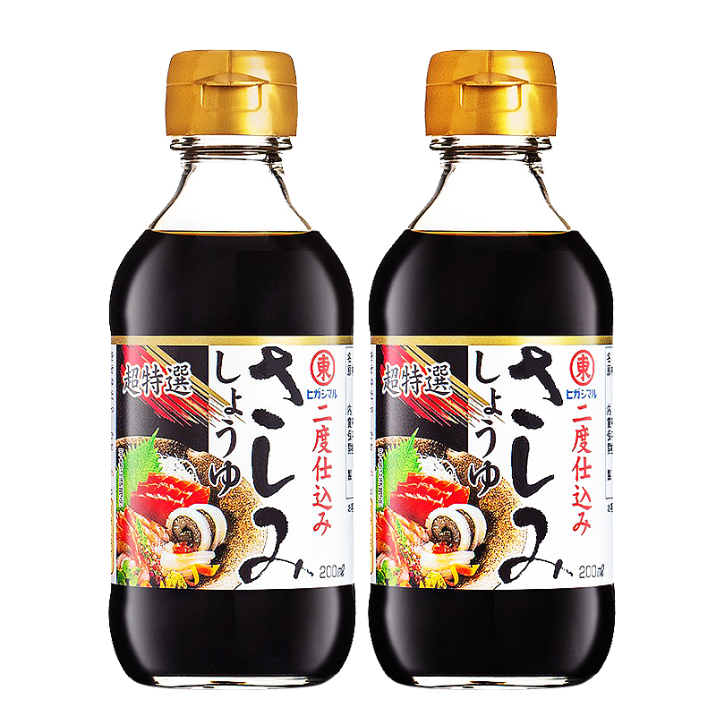 日本进口东字寿司刺身酱油东字酱油日式生鱼片酱油蘸料 200ml*2-图3