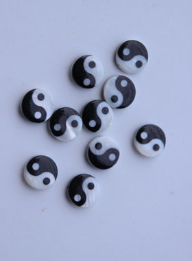 贝壳八卦圆饼珠饰品配件