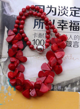 天然红色扇形西瓜原创衣服配饰