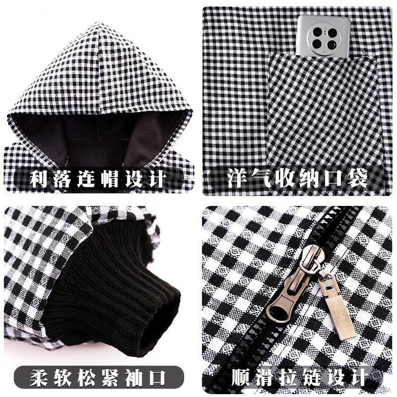 韩版女罩衣秋冬加绒加厚长袖围裙新款防污透气耐磨干活工作服定制,淘宝优惠券,粉丝福利购,淘宝优惠卷