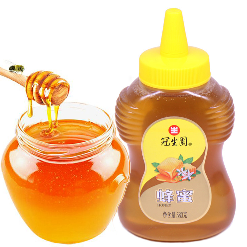 上海冠生园纯正天然农家900g百花蜜 趣城食品专营蜂蜜