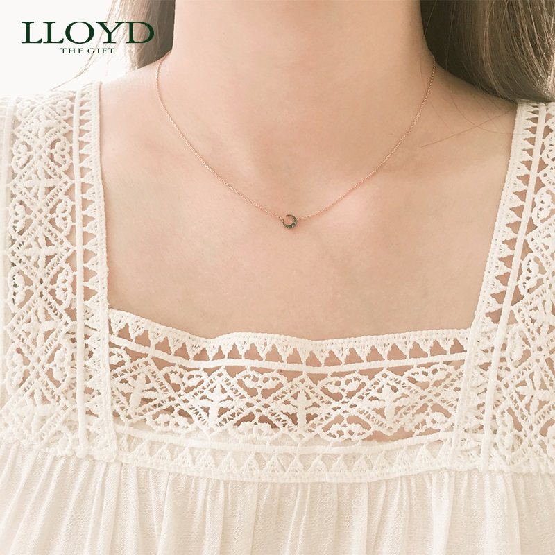 lloyd洛雅蒂正品女14k金锁骨链 LLOYD海外项链
