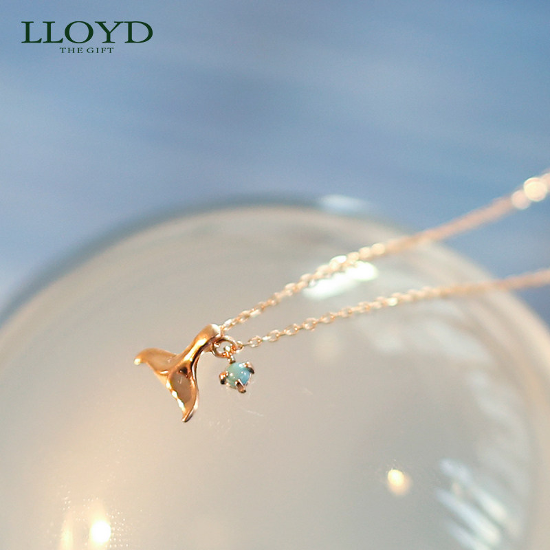 lloyd洛雅蒂正品女韩国10k锁骨链 LLOYD海外项链