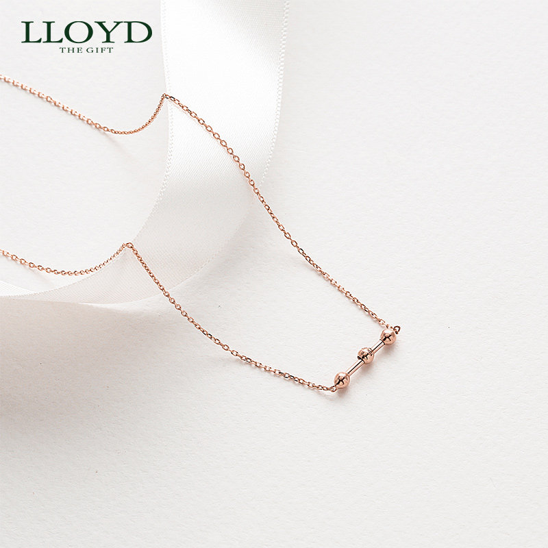 lloyd洛雅蒂正品10k可调节素项链 LLOYD海外项链