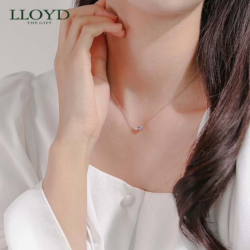 lloyd洛雅蒂正品女10k金温柔项链 LLOYD海外项链
