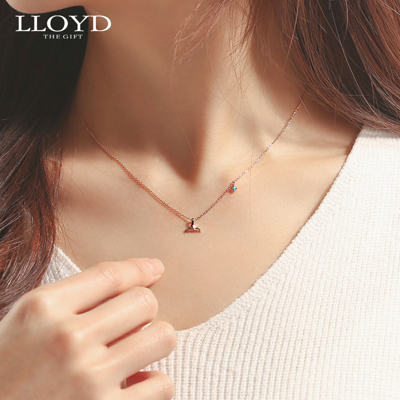 lloyd洛雅蒂正品女韩国10k锁骨链 LLOYD海外项链