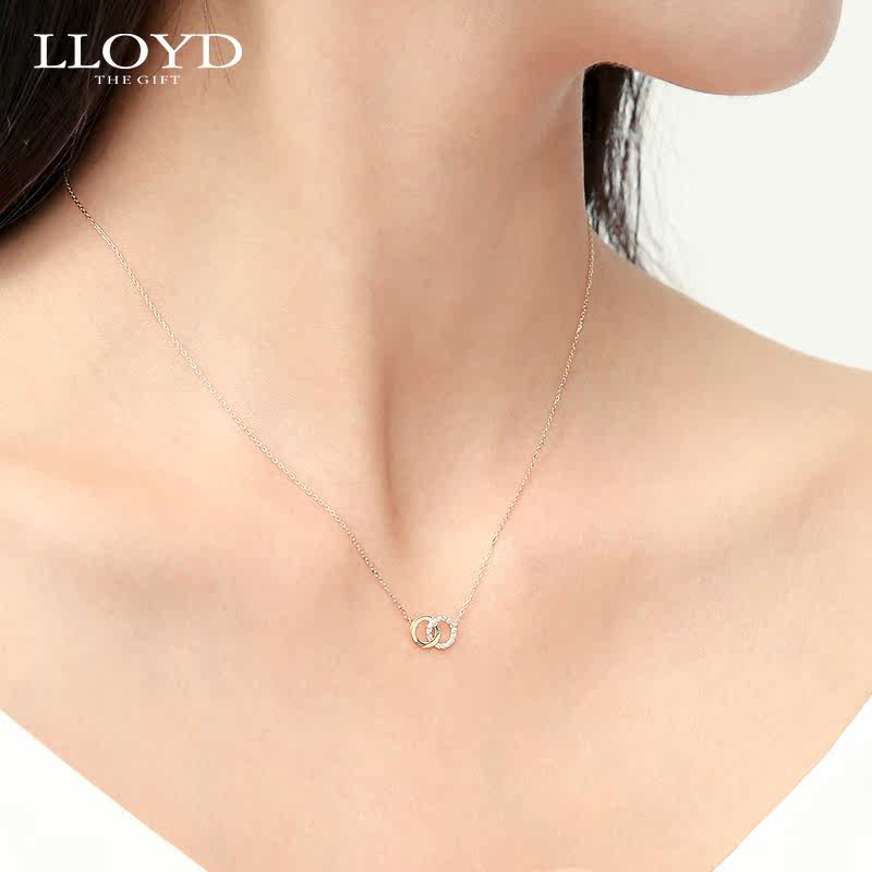 lloyd洛雅蒂正品女韩国锆石锁骨链 LLOYD海外项链