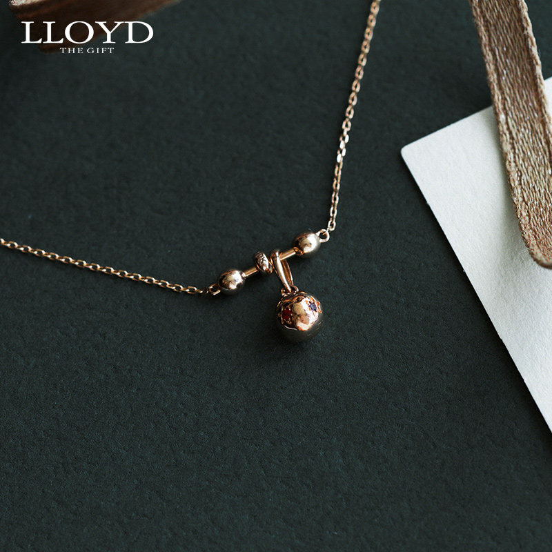 lloyd洛雅蒂正品女10k金星球吊坠 LLOYD海外项链