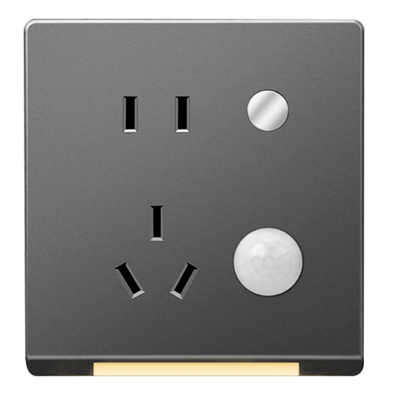 86型五孔插座带人体感应地脚灯嵌入式过道楼梯踏步夜晚led小夜灯,淘宝优惠券,粉丝福利购,淘宝优惠卷