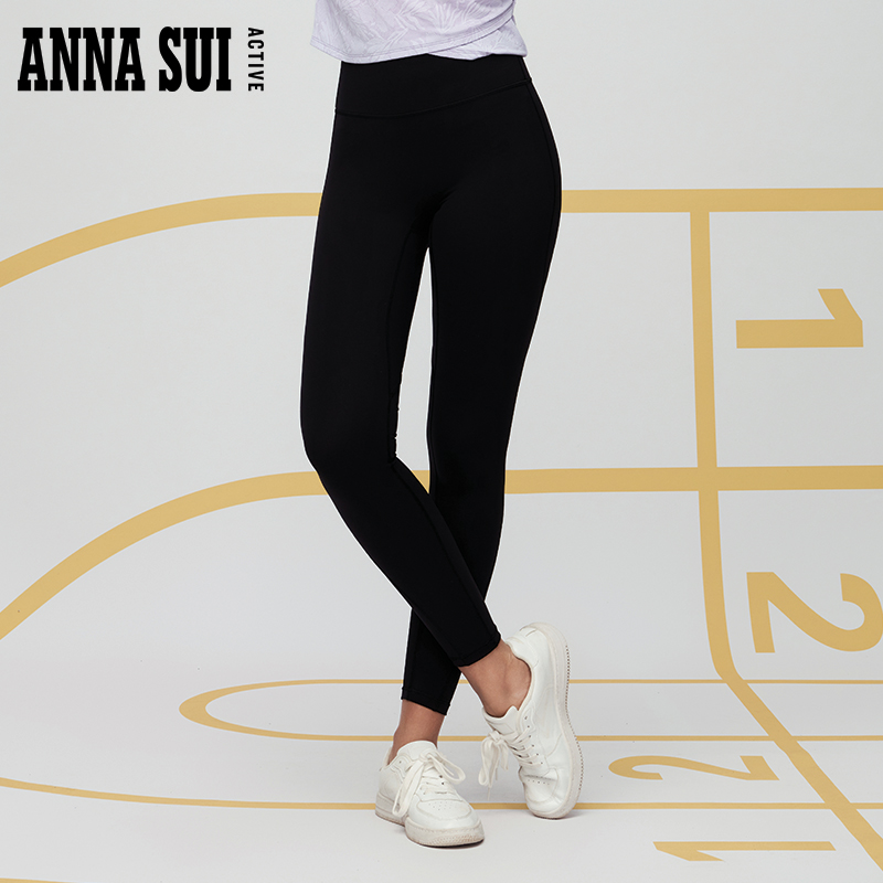 ANNA SUI安娜苏运动 美人鱼系列 3A抗菌提臀美型瑜伽裤legging女 - 图2