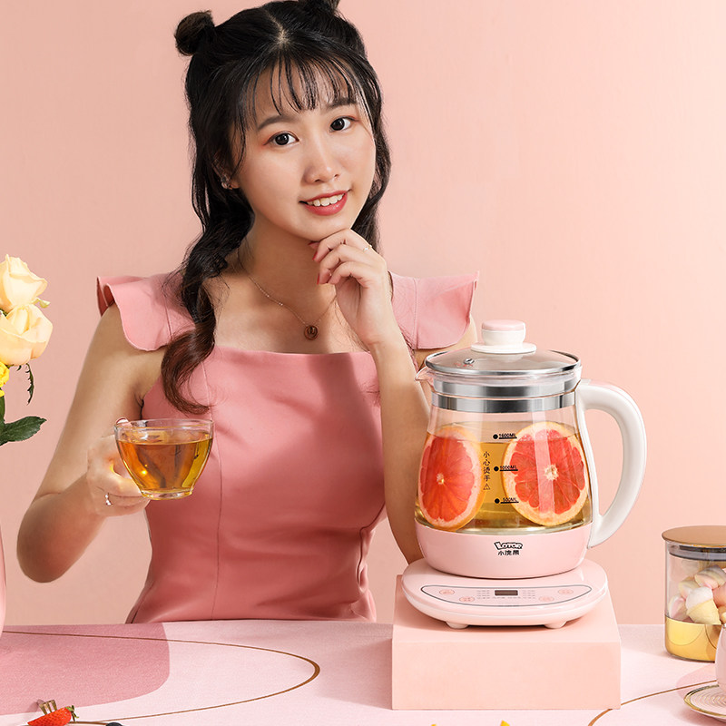 小浣熊全自动玻璃家用多功能养生壶 小浣熊比卡丘养生壶/煎药壶