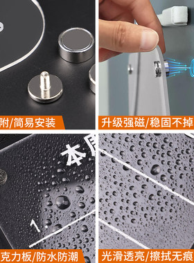 升级强磁冰箱留言板磁吸展示板