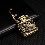 Креативная ветрозащитная ретро старомодная медная зажигалка на керосине для друга, подарок на день рождения