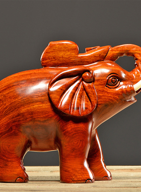 刺史花梨一对客厅如意象家居木雕